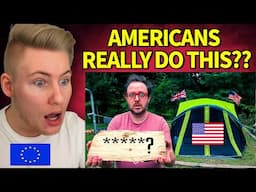 I CANT BELIEVE Americans Really do this while Camping 🤯