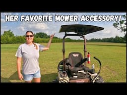 The BEST Mower Accessory! Fan Powered Canopy!