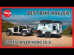 Forest River NoBo 10.6 FULL OWNERS REVIEW! Motorcycle & Bicycle Transport Trailer & Off Road Camper