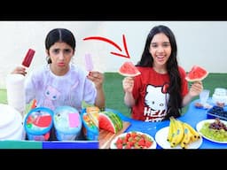 بياعة ايسكريم تغار من بياعة فواكه ! شفا