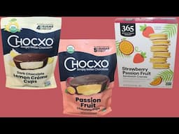 CHOCXO Lemon Crème & Passion Fruit Cups, 365 Whole Foods Market Strawberry Passion Fruit Cookies