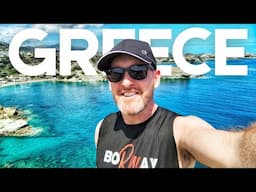 I flew to Crete in  Greece to surprise my family...