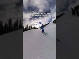 Most skiers make one big mistake that can cut their ski days short. 👇