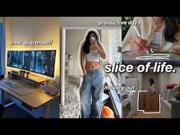 living alone diaries 📦 days in my life, moving AGAIN, going back to school, & being productive