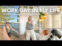 WORK DAY IN MY LIFE 💐 *productive* spring day, 9-5 office routine, grocery haul | Charlotte Pratt