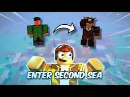 How To Get To Second Sea In 2 MINUTES! Blox Fruits *UPDATED*