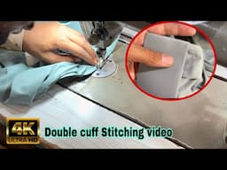 Double cuff lagane ka tarika | How to double cuffs | #dost_tailors #doublecuff #stitching #design