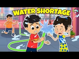 24hrs Water Shortage | A day without Water | Save Water | Cartoon | Moral Story | PunToon Kids Hindi