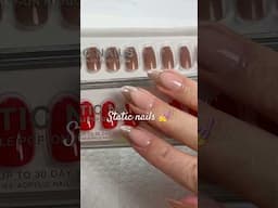 How to apply Static press on nails to last 💅 #staticnails