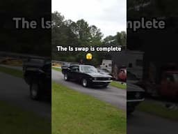 1969 camaro ls swap is all wrapped up!!! #holley #camaro #1969camaro #bigblock #camaross