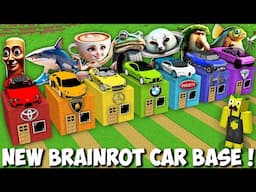 I Survive IN SECRET BRAINROT SUPERCARS HOUSE in Minecraft ! TRALALERO TRALALA TUNG TUNG SAHUR BASE !