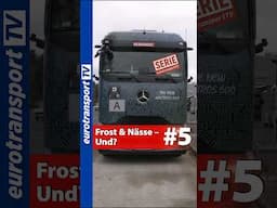 🎥 Strom + Wasser = Panik? E-Lkw im Winterbetrieb #shorts