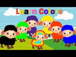 Baa Baa Colorful Sheep | Fun Kids Song | Nursery Rhyme with Colors #kidssongs #nurseryrhymes