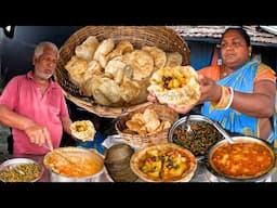 Aunty Making 6₹/- Best Early Morning Breakfast in Kolkata India Cheapest Street Food