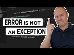 Why Throw an Exception When You Mean an Error?