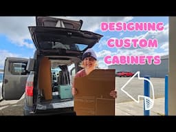 Making Cabinet Templates for a Car Camper - Updates on my Sourdough Journey ~ Solo Female Van Life