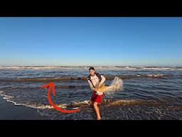 PESCARIA com TARRAFA de AÇUDE na BEIRA de PRAIA! - É POSSÍVEL?!