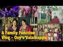 A Family Function Vlog -  Ozy’s Valaikappu🤰🏻| Ishaani Krishna.