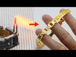 custom gold bracelet for men - making 18k gold bracelet