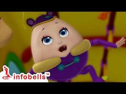 Humpty Dumpty Sat On A Wall | Nursery Rhymes & Baby Rhymes | Infobells #babyrhymes #humptydumpty