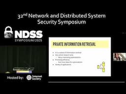 NDSS 2025 - IMPACT 2025, Opening Remarks and Keynote 1