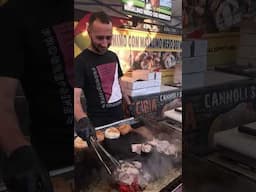 Beef, Cow Gut, Sausages Sandwiches. Italy Street Food