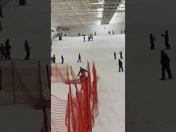 That’s one way to stop 🤣 #skiing #skifails #crash #fail