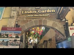 Review of Lindos Garden Restaurant, Rhodes old town.