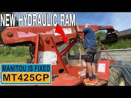 The Telehandler Manitou is Fixed | Fitting New Hydraulic Ram