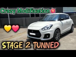 SWIFT STAGE 2 TUNNED 🥵🔥| Cracks and Bangs💥| Crazy Modification| Kannada Review