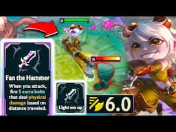Tristana, but I have a MISSILE LAUNCHER with 6.0 Attack Speed