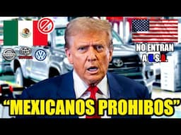 ESTADOS UNIDOS ACABA de DESTROZAR a los AUTOS MEXICANOS