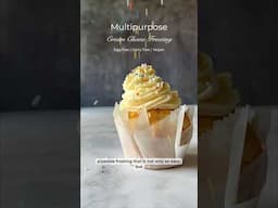 Dairy free / vegan multipurpose cream cheese frosting, glaze and icing for everything! #veganbaking