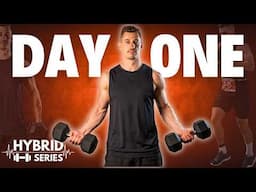 30 Min FULL BODY DUMBBELL STRENGTH WORKOUT | Day 1 Hybrid Series