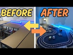 I build 4 Carrera Slot car tracks for extremely small spaces