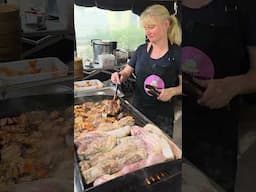Grill of meat Philippines style. London Street food.