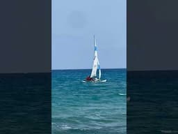 Sailboat doing a jibe ￼
