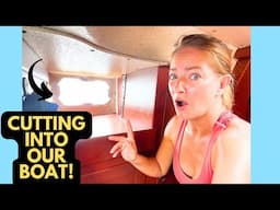 ⛵️Hallberg Rassy 352 Sailboat Portlight Installation (part 2) NOT SO EASY
