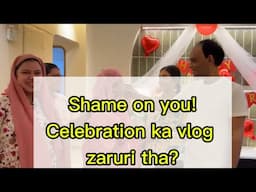 Wah S*ba celebration ka vlog? Sharam nai aayi thodi si bhi?