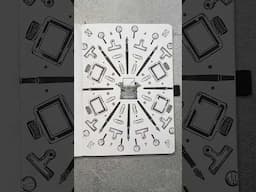 I love creating these radial stamp patterns