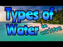 TYPES OF WATER IN NATURE for kids | Miss Ellis