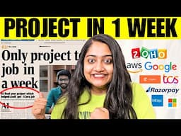 Build Final Year Project in 1Week to Get 10LPA Job🔴🤯
