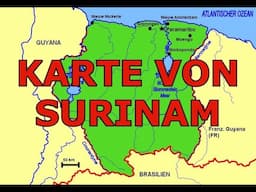KARTE VON SURINAM