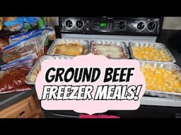 10 Ground Beef Freezer Meals Prep! Only $5.40 Per Meal!
