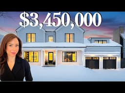 Inside A $3.45 MILLION Custom Home With VIEWS Of The Ski Hills