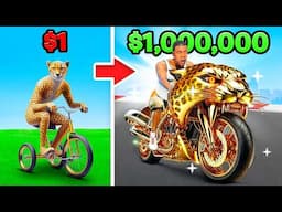$1 To $1,000,000 CHEETAH GOD BIKE In GTA 5!