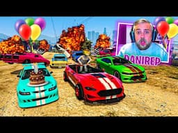 EL ÚLTIMO EXPLOTA CON COCHES ALEATORIOS! ESPECIAL MI CUMPLEAÑOS!! - GTA 5 ONLINE