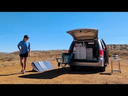 Bizarre Weather Phenomenon Destroys My Camp 😱 | Desert Living in a Minivan Camper Conversion