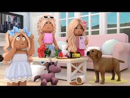 OUR NEW PET DOG DESTROYS OUR HOME! *RIPPED DAISY’S UNICORN TOY?* Roblox Bloxburg Roleplay