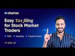 ITR FIling for Stock Market Income|| ITR 3 || F&O Income Tax Filing 2025|| Carry Forward Losses
